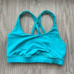 Blue Lululemon bra - no padding